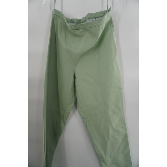 Terry Lewis Classic Luxuries Genuine Leather Straight Pant Seafoam Green Size 12 - Picture 2 of 9